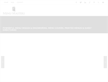 Tablet Screenshot of menumasters.net